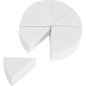 Latex Sponzen Wiggen - Witte Bladerdeeg Halloween Festival Cosmetische Poederdons - Grote Make-up Tool