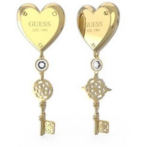 Guess - JUBE04217JWYGT/U - Oorbellen - Geel Goud - Roestvast Staal - Zirkoon
