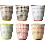 Bloomingville - Carla - Kopjes - Rood - Set van 6 - Ø8.5 cm