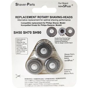 SH50/SH70/SH90 losse scheerhoofden 3st.