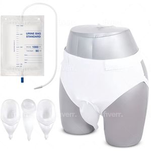 Siliconen Urine Katheter Met 2 Urinezakken - Urine Collector - Plas Katheter - Plas Probleem | Katheterverzorging | Urinekatheter | Mannen | Urineopvang zak | SwiftCommerce