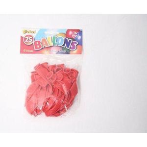 Globos Ballonnen rood 25 stuks