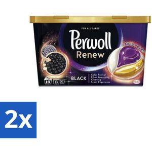 Perwoll - Wasmachinecapsules - Donkere Was - 19 Wasbeurten - Voordeelverpakking - 2 stuks