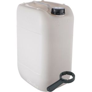 Jerrycan 20 Liter | met sleutel | geschikt voor water | UN gekeurd | benzine | handig stapelbaar | food grade | inclusief dop | totaal te legen