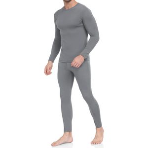 Thermisch Ondergoed voor Mannen - Fleece Gevoerde Lange Onderbroeken voor Koud Weer