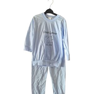 Pyjama met opdruk - Slaap lekker - Licht roze - 56/62