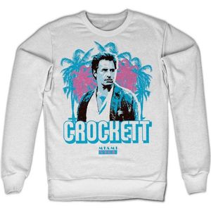 Miami Vice Crockett Palms Sweatshirt White-S
