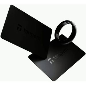 Tangem – Crypto Ring (Ringmaat US 9) + 2 NFC Kaarten – Hardware Wallet Set – Cold Storage voor Bitcoin, Ethereum & meer