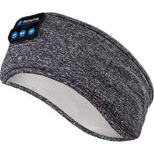 bluetooth hoofdband - grijs zwart - slapende band - music headband - music sleeping band - grey black