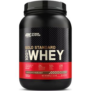Optimum Nutrition Gold Standard 100% Whey Protein - Chocolate Hazelnut - Proteine Poeder - Eiwitshake - 28 doseringen (900 gram)
