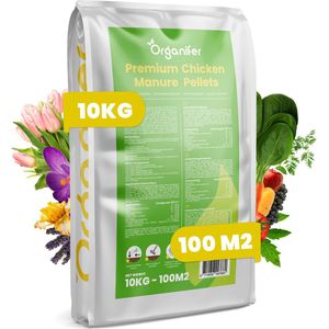 Premium Kippenmestkorrels (10Kg voor 50m2)  Organifer