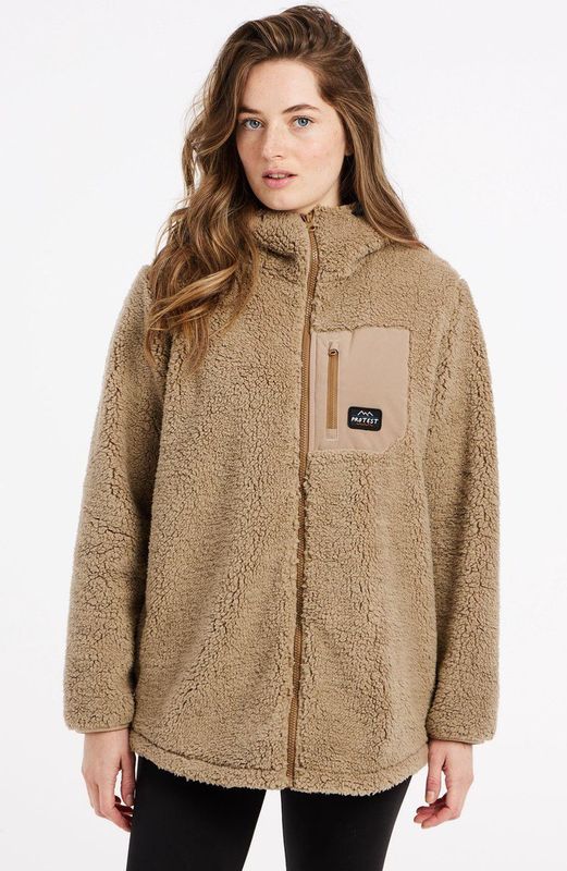 Protest - PRTSAGO - Fleece Met Volledige Rits - Zwart