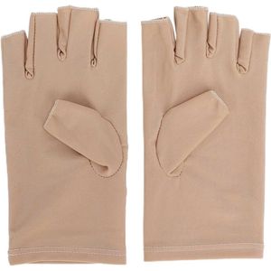 Professionele vezelkatoen UV-beschermingshandschoenen - Beige .