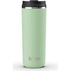 Hikr® Koffiebeker to go - Travel Mug - 500ml - Thermobeker - 18/8 RVS - Reisbeker - Lekvrij & Vacuüm - Roestvrij staal - Thermosbeker - Koffie & Theebeker