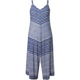 Angel of Style Angel of Style - Dames - Jumpsuit A-lijn strepen - Donkerblauw - Maat 50
