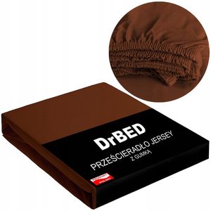 Jersey Hoeslaken 120x200cm Katoen Elastisch Bruin passende