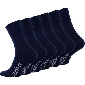 6 paar Bamboe sokken - Naadloos - Zachte sokken - Marineblauw 35-38