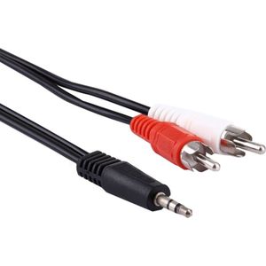 Let op type!! Hoge kwaliteit 3.5mm Stereo plug naar twee RCA mannetjes Audio kabel  Lengte: 1.5 meter