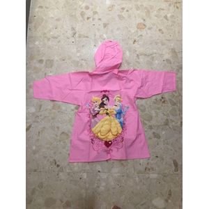 Disney Princess Regenjas - Schattig Meisjes Roze -  Tekst ''Princess at Heart'' - Maat 92/98