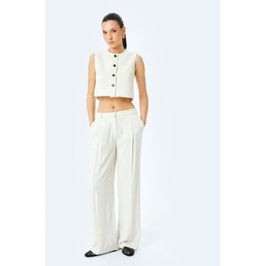 Ronde kraag Loszittend Anzugweste