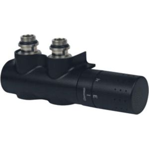 Comap Flexodesign therm. H-onderblok 4in1 1/2 x 3/4"" euro mat zwart