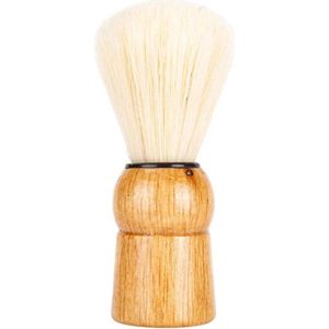 Brenzoos - Hals Duster Borstel - Professionele Kappersborstel voor Zacht Haar - Reinigingsborstel met Houten Handvat