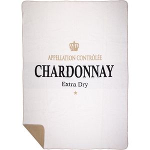 Mars & More - Plaid - Wijn Chardonnay - Wit - 150x200cm