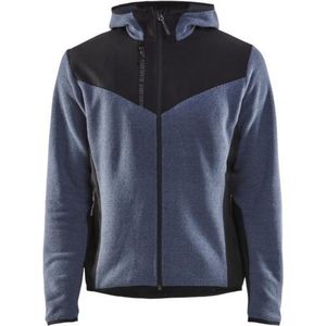 Blaklader Gebreid jack met softshell - Gevoelloos blauw/Donkerblauw - 2XS