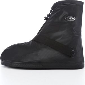 Herbruikbare Overschoenen - Waterdichte schoencover - Met Reflectie - Met antislip zool - Schoenovertrekken - Maat XL 40/42 - Zwart