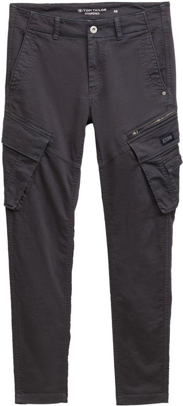 Tom Tailor - TAPERED SWEAT CARGO - Cargo Broek - Grijs - Tapered Fit