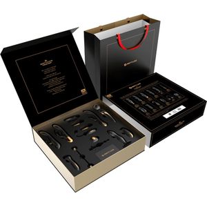 Pretty Love Queen's Luxury Collection - Erotische Geschenkset - Luxe Uitvoering Van 12 Sextoys - Zwart + 18k Goud