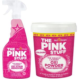 Combinatieset: The Pink Stuff - Vlekverwijderaar Spray + Vlekverwijderaar voor gekleurde- en witte was