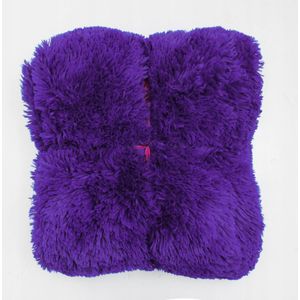 Luxe Pluche Plaid 150x200 cm - Zacht Paars