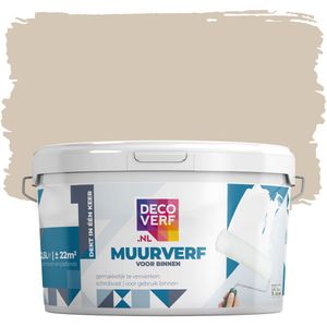 Decoverf muurverf mat bamboe crème, 2.5L