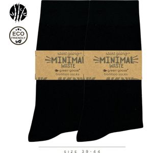 Bamboe Sokken Zwart | 2 Paar | 39-44 | Ademend, Anti-zweet en Super Duurzaam!