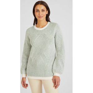 Damart - Trui Engelse patentsteek Thermolactyl - Dames - Groen - S