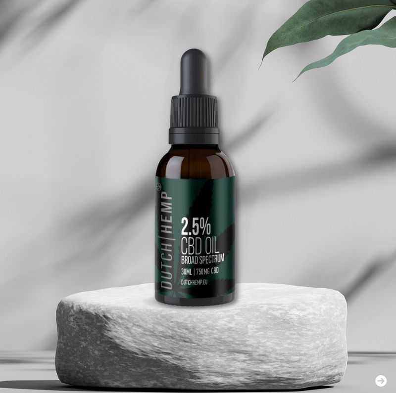 Dutch Hemp - CBD-olie - 2,5% - 30ml - Broad Spectrum