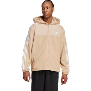 adidas Originals Adicolor 3-Stripes Teddy Fleece Hoodie - Heren - Beige- XS