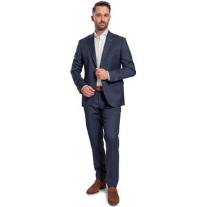 Suitable - Strato Puto Kostuum Wol Donkerblauw - Heren - Maat 54 - Slim-fit