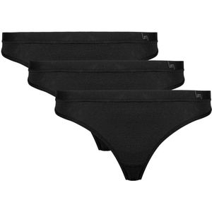 Undiemeister Bikinislip Dames - 3-Pack - Volcano Ash (Zwart) - Ondergoed Basic Lingerie - Slip - Zijdezachte Ademende Stof - Elastische band - Platte Naden - Zonder Labels - Gladde Slip - Tencel - Bikinislip - Maat XL