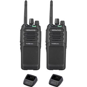 Kenwood TK-3701D IP55 Portofoon - Set van 2 - Met Tafellader