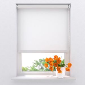 Radeco® Rolgordijn lichtdoorlatend - Easy Base - Wit - 70 x 190 cm – Meerdere maten verkrijgbaar - 60 t/m 150 cm breed – Meekleurende achterzijde - Zonwering