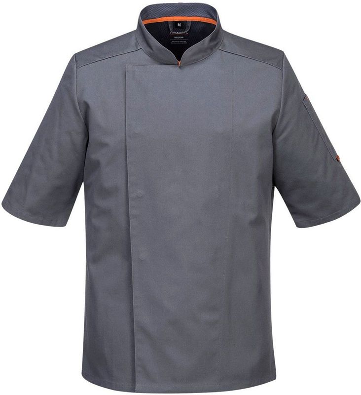MeshAir Pro - Chef-koksjas - Slate - Slim Fit - Mouwzak
