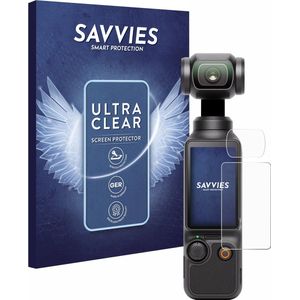 Savvies Screenprotector DJI Osmo Pocket 3 - Display + Lens - 18 Stuks