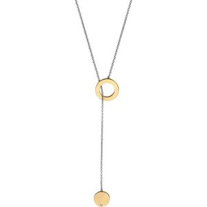 Esprit ESNL00492370 Loop - collier - Staal geelgoudverguld - Zilver en goudkleurig