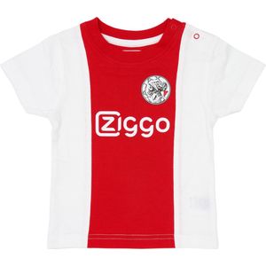Ajax-baby t-shirt wit rood wit