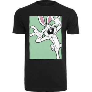 Merchcode Looney Tunes - Bugs Bunny Funny Face Heren T-shirt - XXL - Zwart