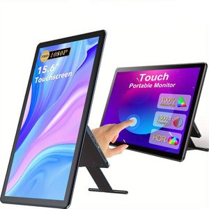 Touchscreen Monitor – Draagbaar Scherm – Portable Display – Aanraakscherm – Second Screen – 15,6 Inch Full HD – IPS Display Met 100% sRGB & Verstelbare Kickstand