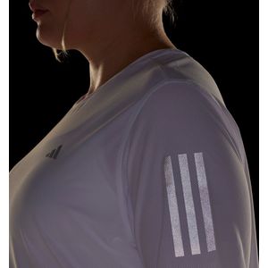 adidas Performance Own The Run T-Shirt (Plus Size) - Dames - Wit- 3X