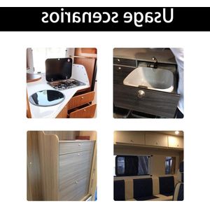 Catch Lock Drukknoopslot voor Ladekast Kast - Vergrendelknop voor Camper Caravan - Wit
